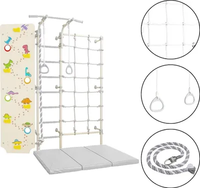 Imagen del producto de Comet Next 3: Escalera de gimnasia.Dino: Pared de escalada, color blanco