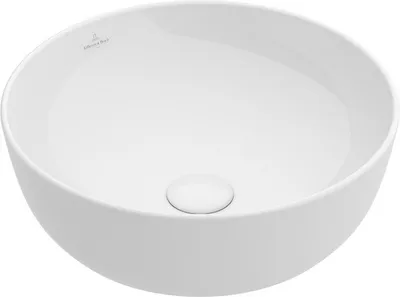 Produktbild von Villeroy & Boch Aufsatzwaschbecken Artis 43 cm rund stone weiß mit Beschichtung 417943RW