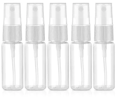 5x 20 ml transparente Reise-Sprühflaschen, wiederverwendbar