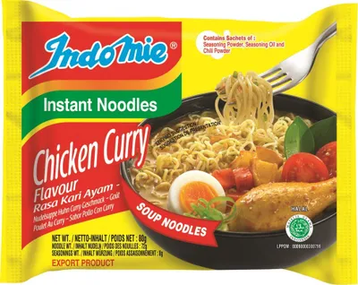 Produktbild von [ 40x 80g ] IndoMie Instant Noodles mit Huhn Curry Geschmack