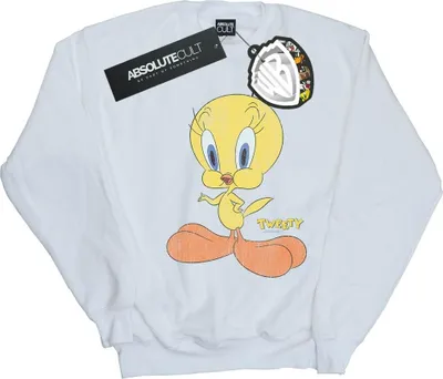 Produktbild von Looney Tunes - "Tweety Pie Distressed" Sweatshirt für Damen BI23972 (L) (Weiß)