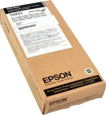 Produktbild von Epson Singlepack UltraChrome XD Matte Black T693500 (350 ml), Schwarz, Tinte auf Pigmentbasis, 350 ml, 1 Stück(e), Einzelpackung