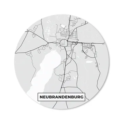 Produktbild von MuchoWow® Mauspad Mousepad Deutschland - Stadtplan - Karte - Neurandenburg 20x20 cm - Mousepads - Maus Mat - Pad - Mausunterlage - Schreibtischmatte