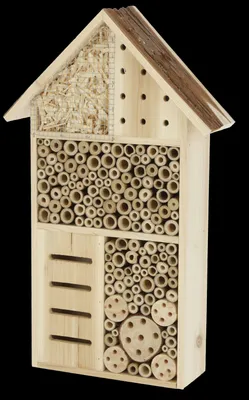 Produktbild von Kerbl Insektenschutzhaus Größe 27x9x49 cm, aus naturbelassenem Holz