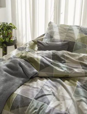 Produktbild von Irisette GmbH & Co. KG Edel-Feinbiber Bettwäsche Set Koala 8646 Farbe grün Größe 135x200+80x80