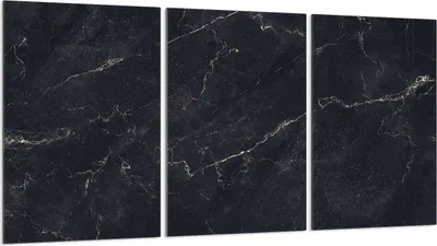 Produktbild von Herdabdeckplatten 3 teilig 30x52 Glaskeramikkochfeld Abdeckung Glas, Marmor Schwarz