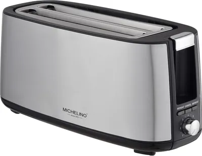 Produktbild von Michelino Edelstahl 4-Scheiben Langschlitz-Toaster 74466
