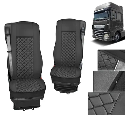 Immagine prodotto di Coprisedili per camion Coprisedili per DAF 106 XF CF   nera 1+1