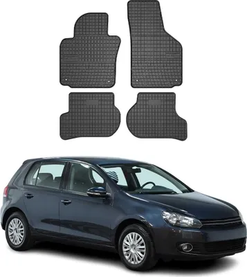 Image de Tapis de Sol pour VW Golf VI 2008-2012 OMAC Noir Caoutchouc