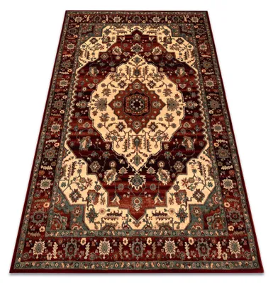 Image de Tapis en laine KASHQAI 4377 300 ornement bordeaux / beige rouge 160x240 cm