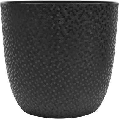 Image de Cache-Pot Rond - Noir - Diam 29,5 x H 27,1 cm - 14,8 L - Fabrication Française