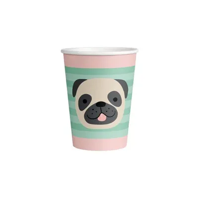 Produktbild von 8 Cups Hello Pets Paper 250 ml Amscan - 9906543-66