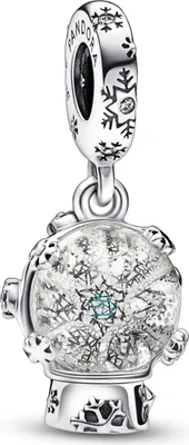 Produktbild von Pandora Schneeflocke Schneekugel Charm-Anhänger 792369C01 Anhänger