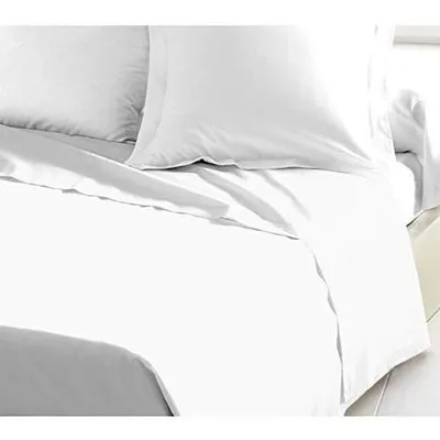 Produktbild von Bettlaken aus 100 % Baumwolle, 180 x 290 cm, weiß