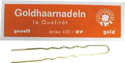 Produktbild von Haarnadeln 250 g 65 x 1,2 mm gold gewellt