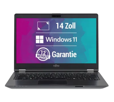 Produktbild von Fujitsu LifeBook U7410 14" Laptop - Intel Core i7-10610U bis zu 4x 4,9 GHz - 16GB RAM - 512GB SSD - Webcam - Windows 11 Pro - Norton 360 1 Jahr gratis