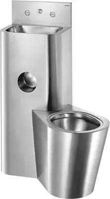 Obrázok produktu pre Delabie väzenská kombinácia KOMPACT TC WT WC stojace vpravo Edst. 1.4301 sat