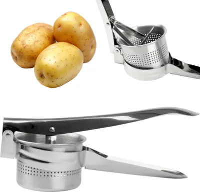 Produktbild von Kartoffel-Presse Gemüse Obst Edelstahl Spätzlepresse Küchenpresse Küchenreibe