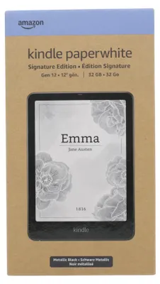Produktbild von Amazon Kindle Paperwhite Signature Edition, 17,8 cm (7"), E Paper, AZW, AZW3, DOC, DOCX, EPUB, HTML, MOBI, PDF, RTF, TXT, AAX, BMP, GIF, JPEG, PNG, 32 GB