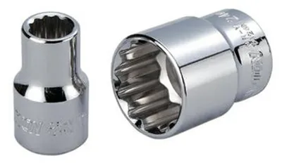 WEKTORY Kurze Stecknuss 3/4" 12-Kant 60 mm Chromstahl