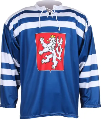 Image de Réplique du maillot de hockey de la Tchécoslovaquie 1947 bleu