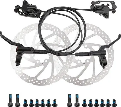 Imagen del producto de Frenos de disco hidráulicos para bicicleta de montaña, con discos de 160 mm y manetas dobles