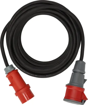 Produktbild von Brennenstuhl CEE Verlängerungskabel IP44 mit Phasenwender 25m schwarz H07RN-F 5G2,5 CEE 400V/16A