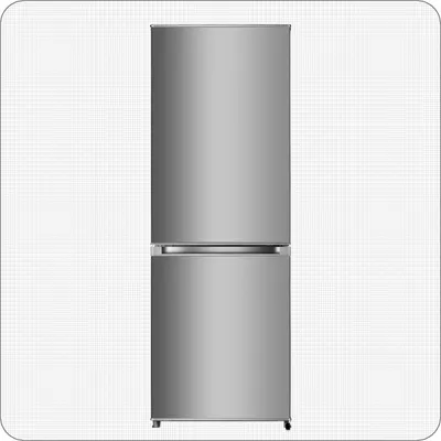 Produktbild von PKM Kühl-Gefrierkombination 230 L Silber Kühlschrank freistehend LED