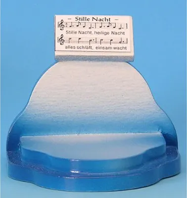 Produktbild von Notenpult "Stille Nacht" - blau (5cm) von Kunstgewerbe Uhlig