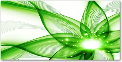 Produktbild von Tulup Glas-Bild -140x70- Wandkunst Dekorative Wand für Küche & Wohnzimmer - Kunst: modern & klassisch - Abstraktion - Grün