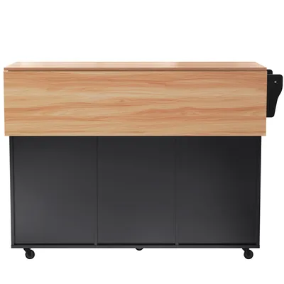 A product shot of a kitchen cart on a white background.