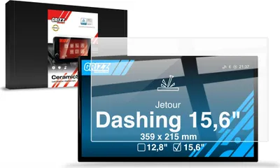 Produktbild von Keramische Autodisplayfolie für Jetour Dashing 15,6" (2025-2026), Grizz Protector