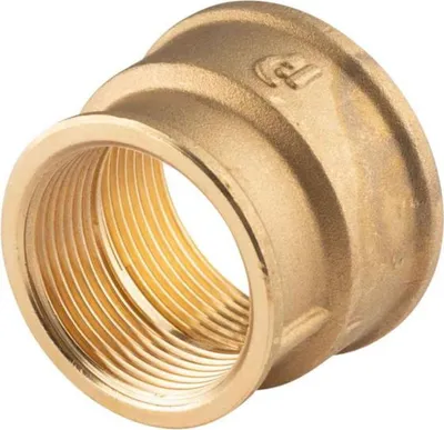 Produktbild von Messing Gewinde-Fitting Reduziermuffe 1 1/4'IG (DN 32) - 1 1/2'IG (DN 40) - schwere Ausführung