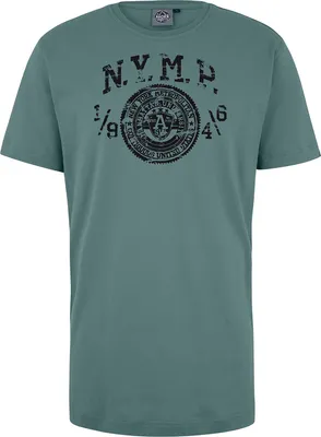 Produktbild von Übergrößen T-Shirt New York schwarz AHORN SPORTSWEAR Smockey Green 9XL