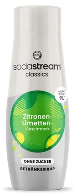 Zdjęcie produktu dla SodaStream 1424227490, Syrop do saturowania, Zielony, Szary, Żółty, Cytryna, Limonka, 440 ml, 9 l, 1 szt.