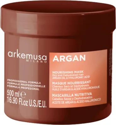 Obrázek produktu pro Arkemusa | Maska na vlasy ARGAN - 500 ml - Intenzivní péče - Hydratace - Regenerace - Lesk