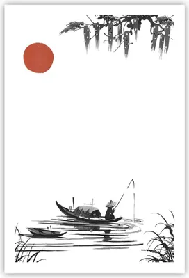 Produktbild von Poster - Poster ohne Rahmen - China Angler Zeichnen - 61x91,5 cm - Wand Bild - Wanddeko - Wandbilder - Kunstposter - Wandposter - Bilder - Kunstdruck - Wanddekoration - Wandbild - P2XPA61x91-4340
