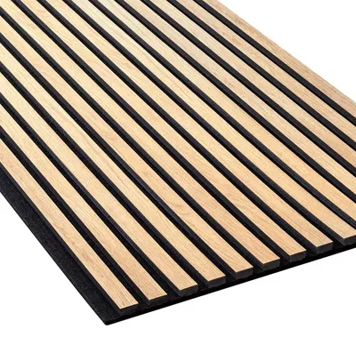 Produktbild von NMC SELITSTYLE 3D Akustikpanel Lamellenwand Holzoptik Eiche hell 240 x 56,5 cm
