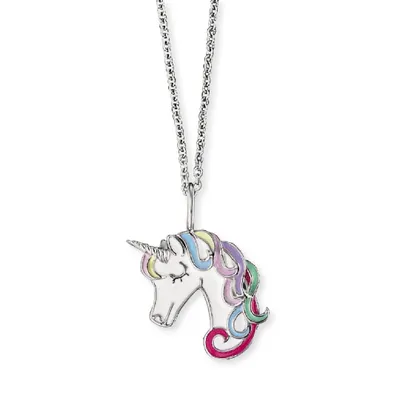 Produktbild von Engelsrufer HEN-UNICORN Kette mit Anhänger Unicorn Einhorn Silber