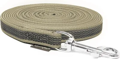 Produktbild von Mystique® Gummierte Schleppleine 15mm ohne Handschlaufe Standard Karabiner beige 7,5m