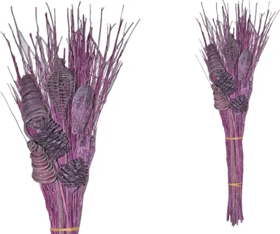 Produktbild von BOHO Trockenblumenstrauß gemischt Brunch Brombeer gefrosted 68 cm