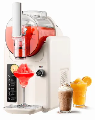Slush-Eismaschine 2L, 5 Funktionen, selbstreinigend, weiß