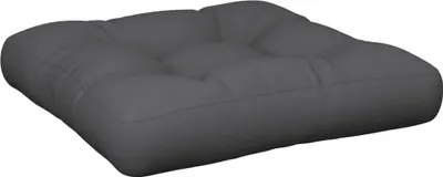 Image de vidaXL Coussin pour palette Anthracite 58x58x10 cm Tissu