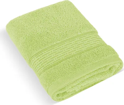 Produktbild von Frottiertuch 50x100cm gestreift 450g hellgrün
