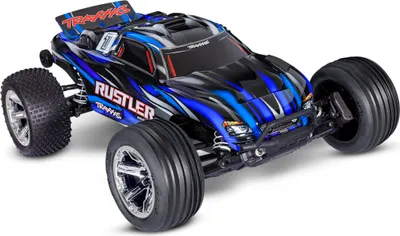 Produktbild von Traxxas Rustler RC Buggy Brushless 2S HD 1:10 2WD RTR Blau