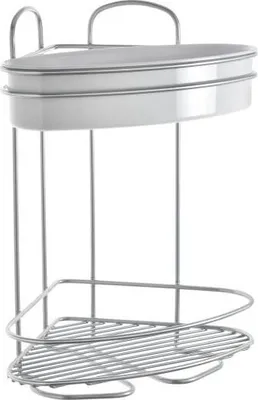 Produktbild von Metaltex Orbit Chrometherm®- Eckregal 2-Etg., aus Edelstahl, 21 x 21 x 35 cm