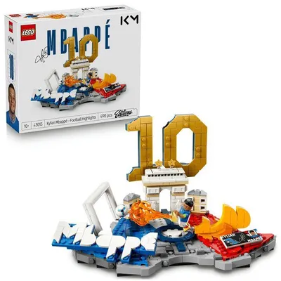 Produktbild von LEGO Kylian Mbappé – Das Beste, Baukasten, ab 10 Jahren, Dekoration für Kinderzimmer, Edition 43013