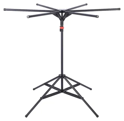 Produktbild von Wäscheständer, verstellbare Kapazität, platzsparendes Design, Schwarz, 6