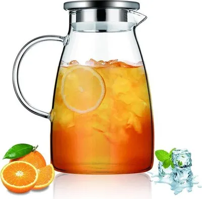 Produktbild von Famanu Wasserkaraf 1,5 L - Glas mit abnehmbarem Deckel