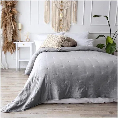 Obrázok produktu pre Unyqoos® prikrývka na posteľ 220 x 240 cm – mäkká, vatovaná prikrývka vyrobená zo 100% polyesteru, vhodná na posteľ o rozmeroch 160 x 200 cm, môže byť aj ako prikrývka na pohovku alebo letná prikrývka